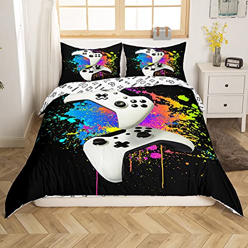 VULORA Bettwäsche 135x200 Panda Bettbezug mit Reißverschluss 100% Mikrofaser Bettwäsche-Sets für Junge Mädchen 3D Druck Aquarell Blumen Kinderbettwäsche mit 2 Kissenbezüge 80x80cm Winter