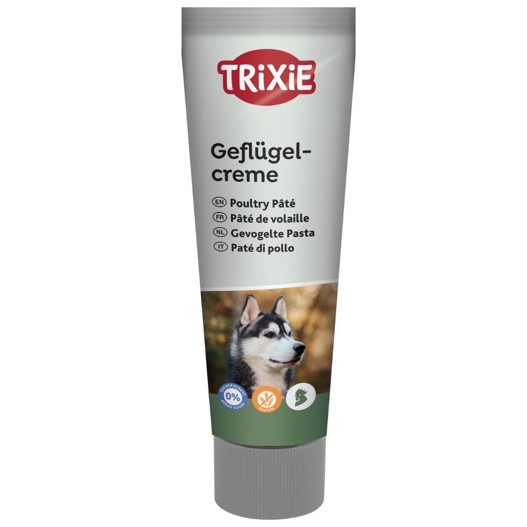 TRIXIE Hundeleckerli PREMIO Hunde-Geflügelcreme 110g - Premium Leckerlis für Hunde glutenfrei - ohne Getreide & Zucker, schmackhafte Belohnung für Training & Zuhause - 3179