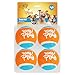 ALL FOR PAWS Tennis Balls Dog Toy, 2.5 Inch Pet Safe Fetch Balls for Dogs 20-60 lbs, Colorful Dog Balls Toys with Super Bounce (4 Pack)
