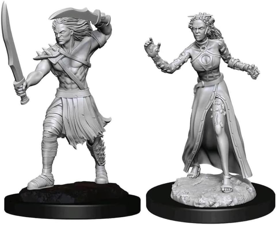 Magic The Gathering Unpainted Miniatures: Vampire Lacerator & Hexmage