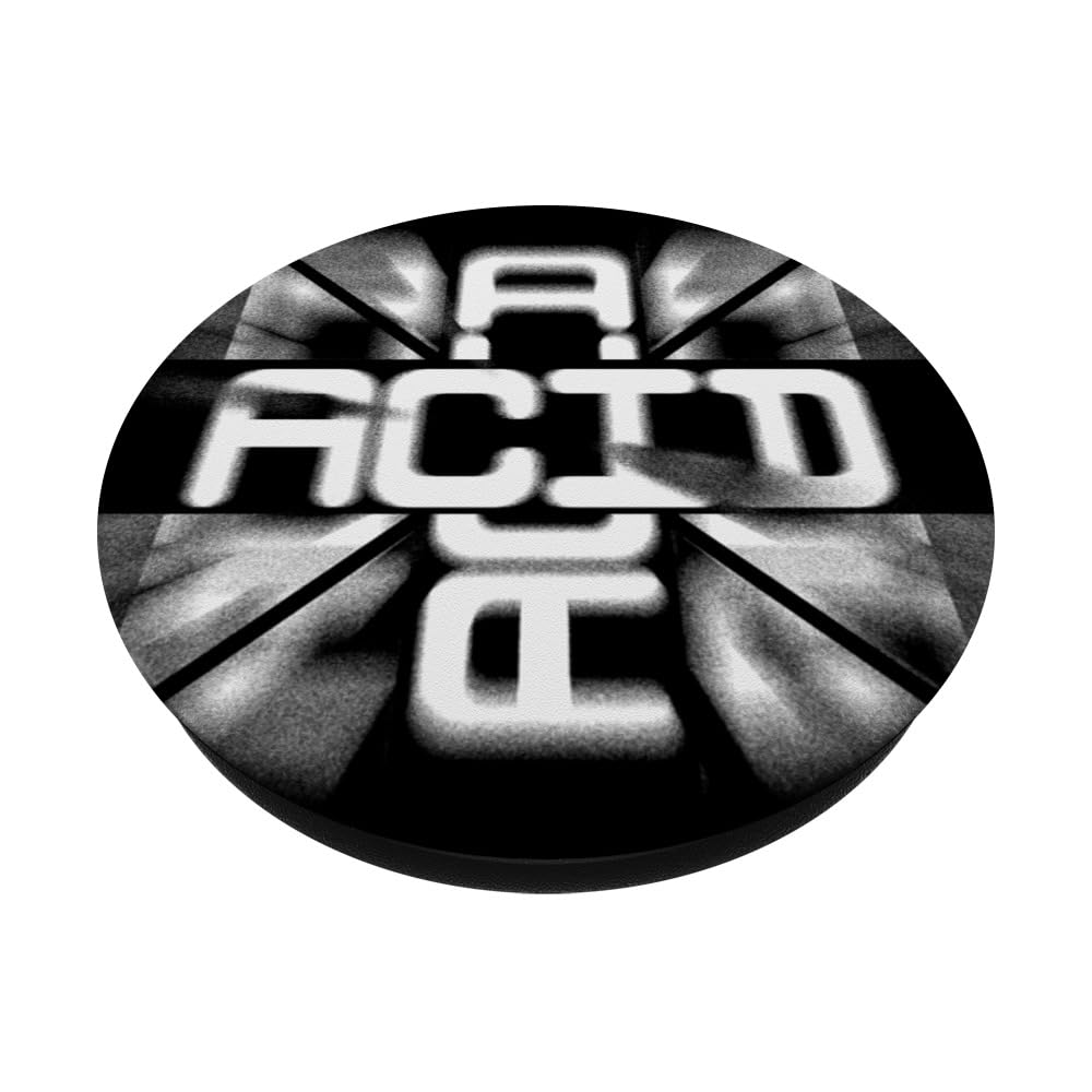 Acid House Techno Music EDM Festival Raver DJ Party PopSockets Swappable PopGrip, Black - Image 2