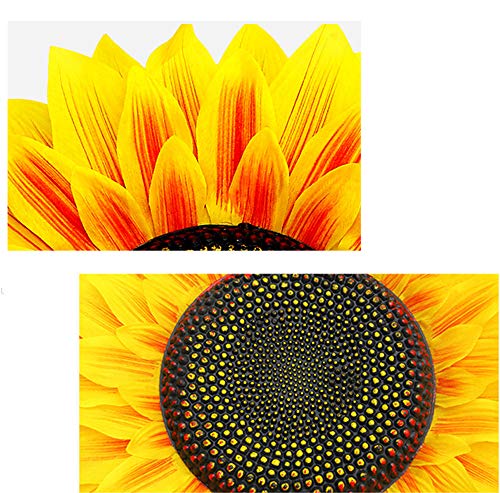 Vinilos decorativos 3D girasol 6 piezas 10x8 in miniatura 4