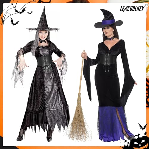 LEACOOLKEY 2 Pack Lace-up Cinch Belts Women Corset Waist Belt Tied Corset Elastic Belt Wide Belt for Women Dress Halloween2