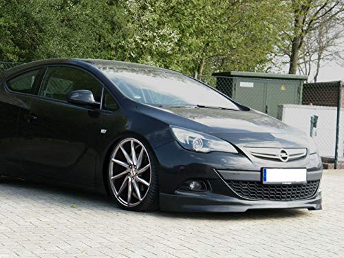 Jupe avant brillant noir Astra J GTC pour remplacer une lèvre abîmée