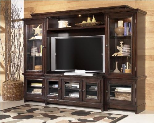 Contemporary Sable Stained Martini Suite Wall Entertainment Center