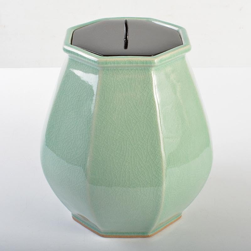 Amazon.co.jp: 韓国人間文化財 柳海剛（柳根瀅）作 高麗青磁 八角水指