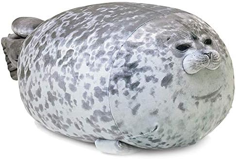 YOZATIA Chubby Blob Seal Pillow, Giant Stuffed Animals Hugging Pillow, Anime Plushies Cute Pillows Large(23.6 in)