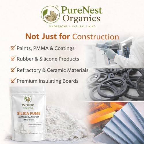 Image of White Silica Fume (Microsilica) - Industrial Grade Concrete Performance Additive | High-Strength Concrete & Repair Mortars 1.8 KG