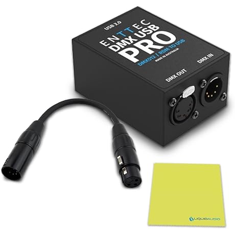 ENTTEC DMX USB PRO 70304 RDM Lighting Controller Interface USB to DMX...