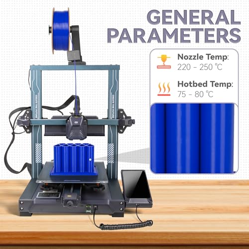 Image of TINMORRY PETG Filament Bundle, Rapid PETG 3D Printer Filament 1.75 mm Multicolor Pack, Red & Black & Cold White & Klein Blue, 1 KG x 4 Spools