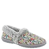 Skechers BOBS Womens Slipper, Gray Multi ,8 medium US