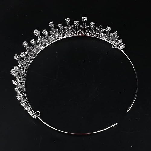 Miniatura 7 de Coronas de boda pequeñas con circonita 5A brillante para mujeres y niñas, tiaras de membrillo de princesa con circonita cúbica dulce 16, diadema de