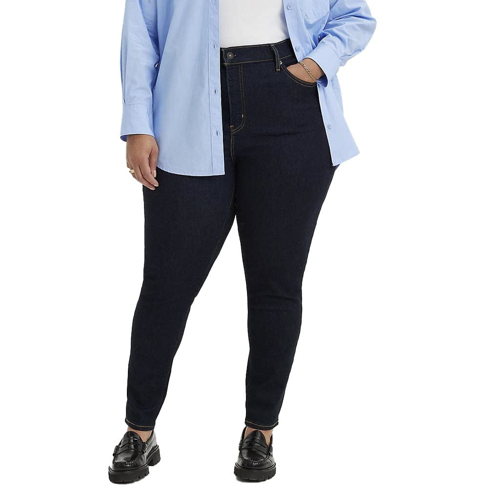 Levi's Women's Plus Size 721 High Rise Skinny Jeans, Blue Wave Rinse, 14