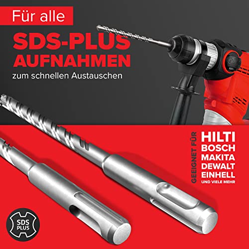 KSP-Tec SDS Plus Bohrer Set für verschiedene Anwendungen