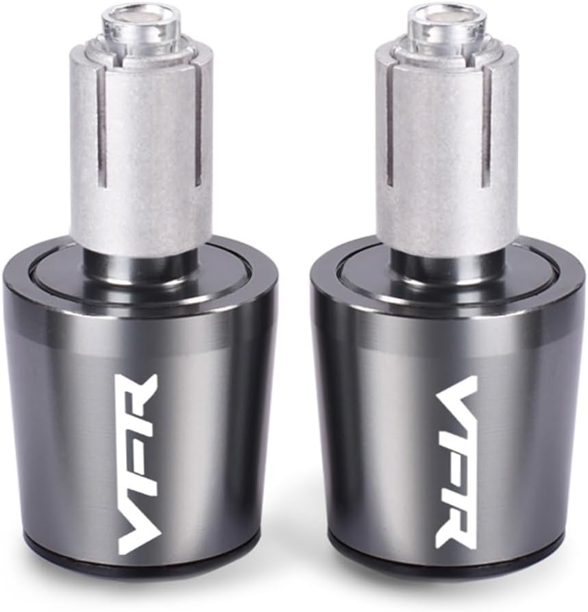 CNC Aluminum Motorcycle 7/8" 22mm Handlebar Grips Bar End Plugs for VFR400 NC30 VFR750 VFR800/F VFR 800 VFR1200/F (Color : Titanium)