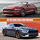 JUDANNA Autoabdeckung Outdoor Wasserdicht Passend für 2005-2025 Ford Mustang, Sommer Vollgarage Autoplane Auto Abdeckplane Outdoor Abdeckung für Regen Sonne Staub UV-Schutz, Silber