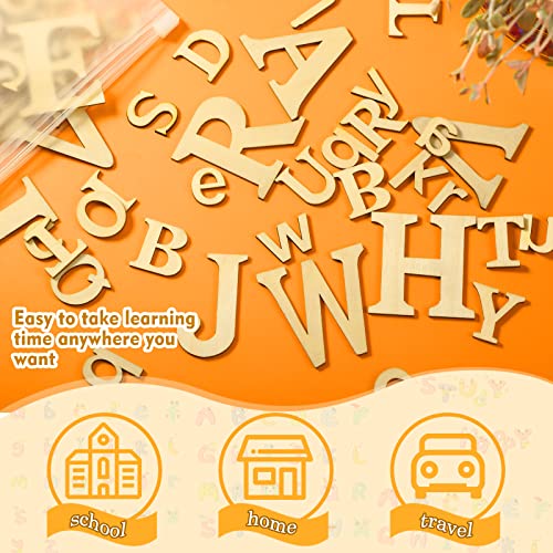 260 Pieces 1 Inches And 2 Inches Wooden Letters Unfinished Wood Alphabet Letter For Crafts Natural Blank Abcs Cutouts Small Home Wall Decor For Learning Painting Letter Board Diy Crafts Gifts #TOP5
