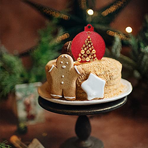 4 Pcs Christmas Round Ornament Resin Molds, Round Shape Pendant Epoxy Resin Molds For Diy Crafts #TOP4