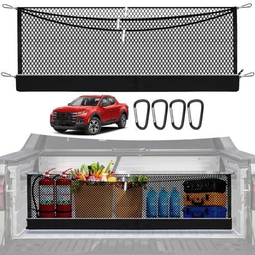 Image of 3-Layer Cargo Net for Hyundai Santa Cruz 2022-2026, Zoned Storage Netting
