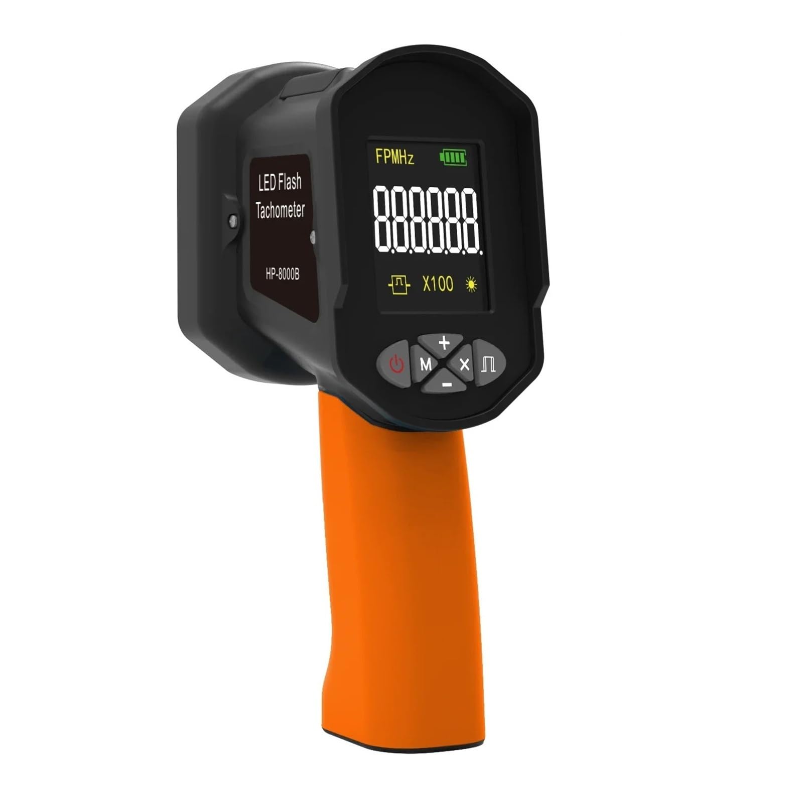Estroboscopio LED Inteligente Digital, Medidor Estroboscópico Portátil, Tacómetro Estroboscópico Sin Contacto, 0,001%, 60-100K FPM Sin contacto(B)