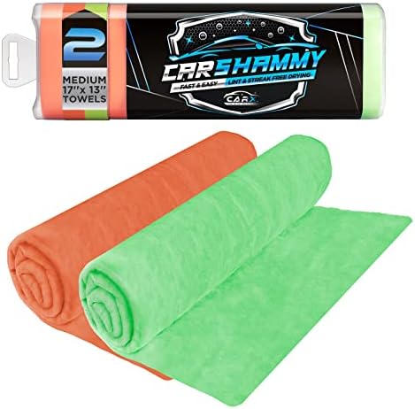 CarX Car Shammy Towel 27" x 17", Super Absorbent and Scratch-Free Car Drying Towel - Chamois Cloth for Car