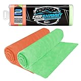 CarX Car Shammy Towel 27" x 17", Super Absorbent and Scratch-Free Car Drying Towel - Chamois Cloth f