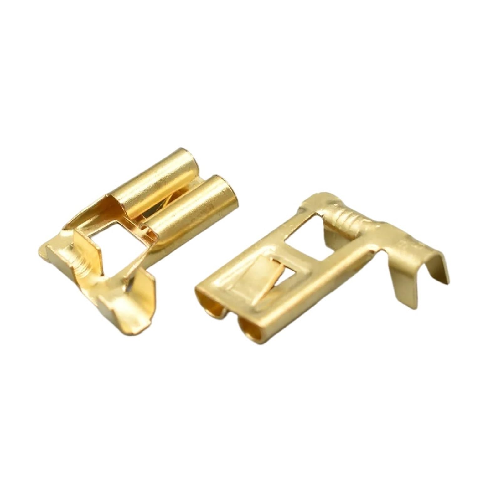 50-200 Stücke DJD031-2 Messing Crimp Terminal Weibliche Flachstecker H4 9003 7,8mm Biegewinkel Auto Buchse Pins(HXFL40120S-15M,Package 50Pcs)