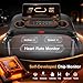 KITOPA Foldable Treadmill with Auto Incline 18%, 20 km/H Treadmills for Home Gym, 7HP Quiet Motor, APP & Heart Rate, LED Display Running Machines for Heavy People 180KG