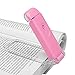 DEWENWILS Amber Book Reading Light, USB Rechargeable Book Light for Reading in Bed, Blue Light Blocking, 4 Brightness Adjustable for Eye Care, LED Clip On Book Lights for Kids, Bookworms, Pink