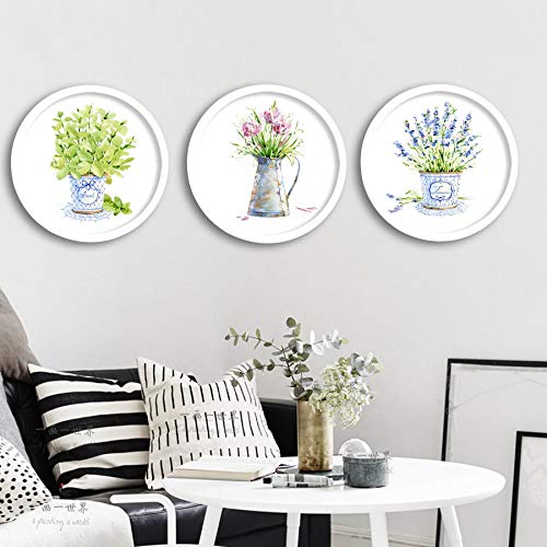 Alblinsy Round Photo Frame Wooden Wall Hanging Picture Frames For Home Office Wall Decor (White, 6 Inch) #TOP4