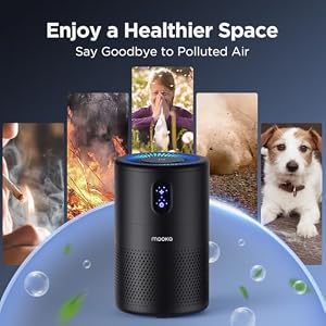 MOOKA Air Purifiers for Home Room up to 1076ft², True HEPA Filter, B-D02L — photo 6 of 6