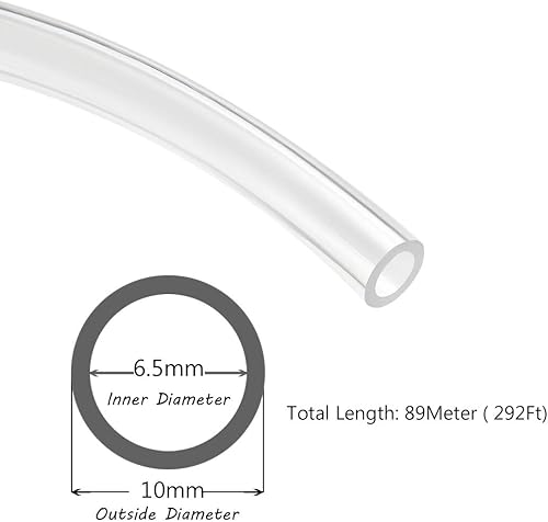 Miniatura 9 de Beduan Tubo de tubo neumático, 0.236 in x 0.157 in, naranja, 541 pies541.3 ft, tubo de manguera de poliuretano para transferencia de fluidos