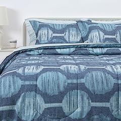 Pixelated Orb Design, Stripe and Solid Navy/Navy Mid