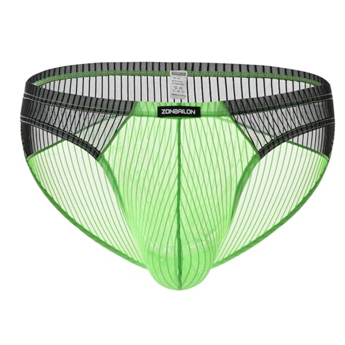 Men's Underwear Briefs Sexy See Through Mesh Breathable Low Rise Panties For Men
