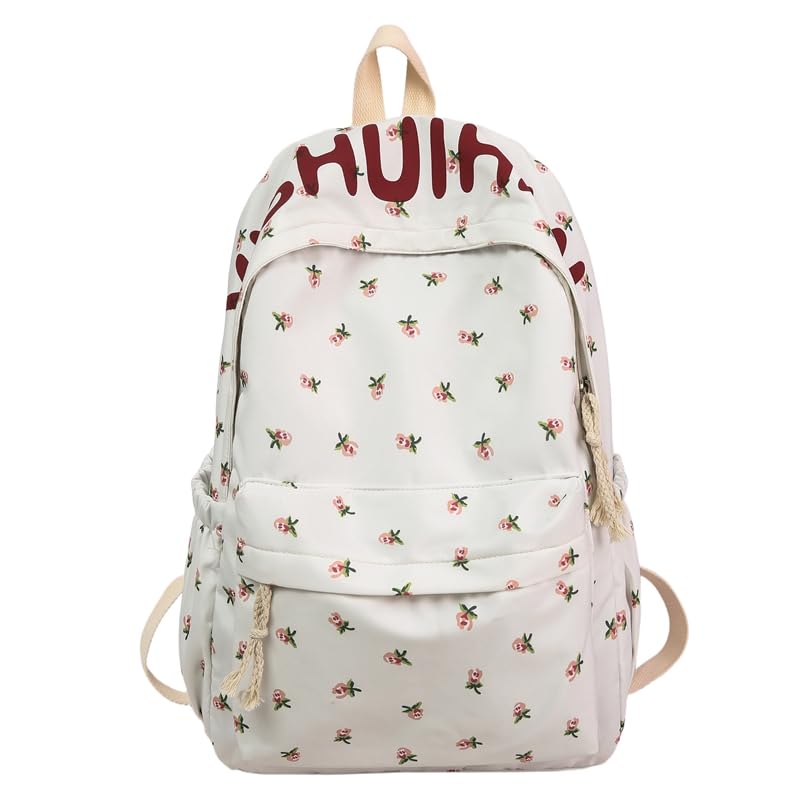 2025 Floral Printed Kawaii Backpack Preppy Backpack Cottagecore Bag Coquette Aesthetic Backpacks Daypack