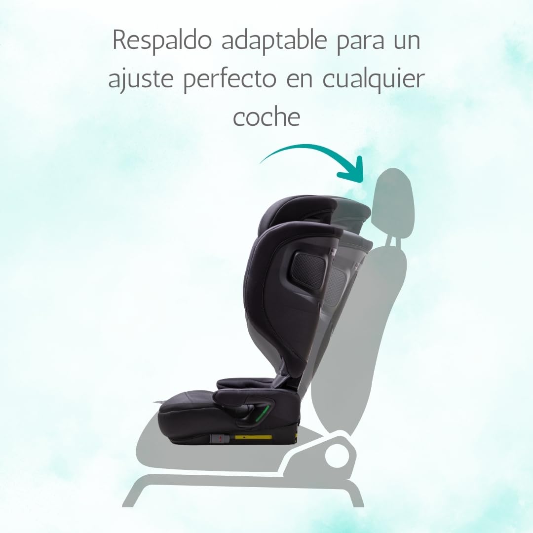 Urban Kanga Wallaroo Up Silla Coche Plegable ISOFIX 100-150 cm | i-Size R129, ligera 5 kg y protección lateral