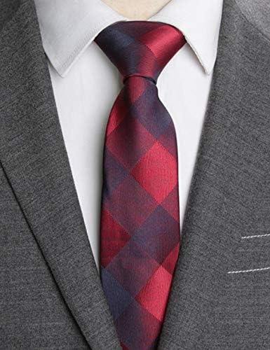 AUSKY 4 Packs Skinny Neckties for Men Boys, 2.35'' Wide Slim Ties in Different Textured Style Mixed set - Image 3