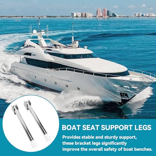 Pied de support de siège de banc de bateau en acier inoxydable durable x2