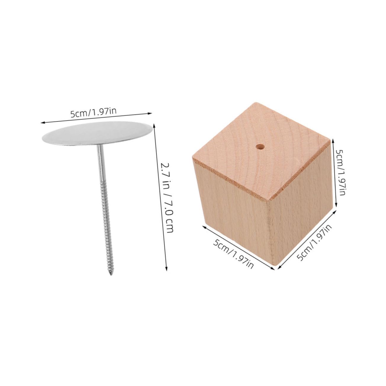 OUNONA Set di 2 Supporti in Legno per Decorazione Fiori Torta