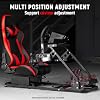 Dardoo Flight Simulator Cockpit with Seat Adjustable Fit for Logitech G923, for Saitek, for Thrustmaster T80 T150 HOTAS Warthog, Game Mount, Without Wheel, Shifter Pedal