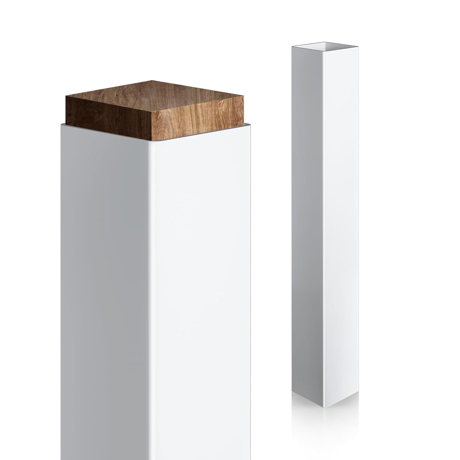 Thyle 1 Pcs 6 x 6 x 39.4 Inches(Actual 5.5 x 5.5) Post Sleeve Vinyl Post Wrap Cover White Column Wraps for Porch Weatherproof for Lasting Durability Easy Installation on Patio Decks Porches Mailbox 1 6 x 6 x 39.4 Inches(actual 5.5 x 5.5)