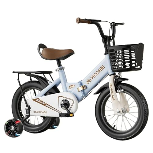 Rinoct 子ども自転車 12 14 16 18インチ 折りたたみ自転車 子供用 幼児用車 儿童自行? ジュニア用 高?素鋼 カゴ付 ダブルブレーキ キックスタンド おしゃれ 可愛い 軽量 滑り止め 耐磨 コンパクト収納 両補助輪付き 男女兼用 2歳?1