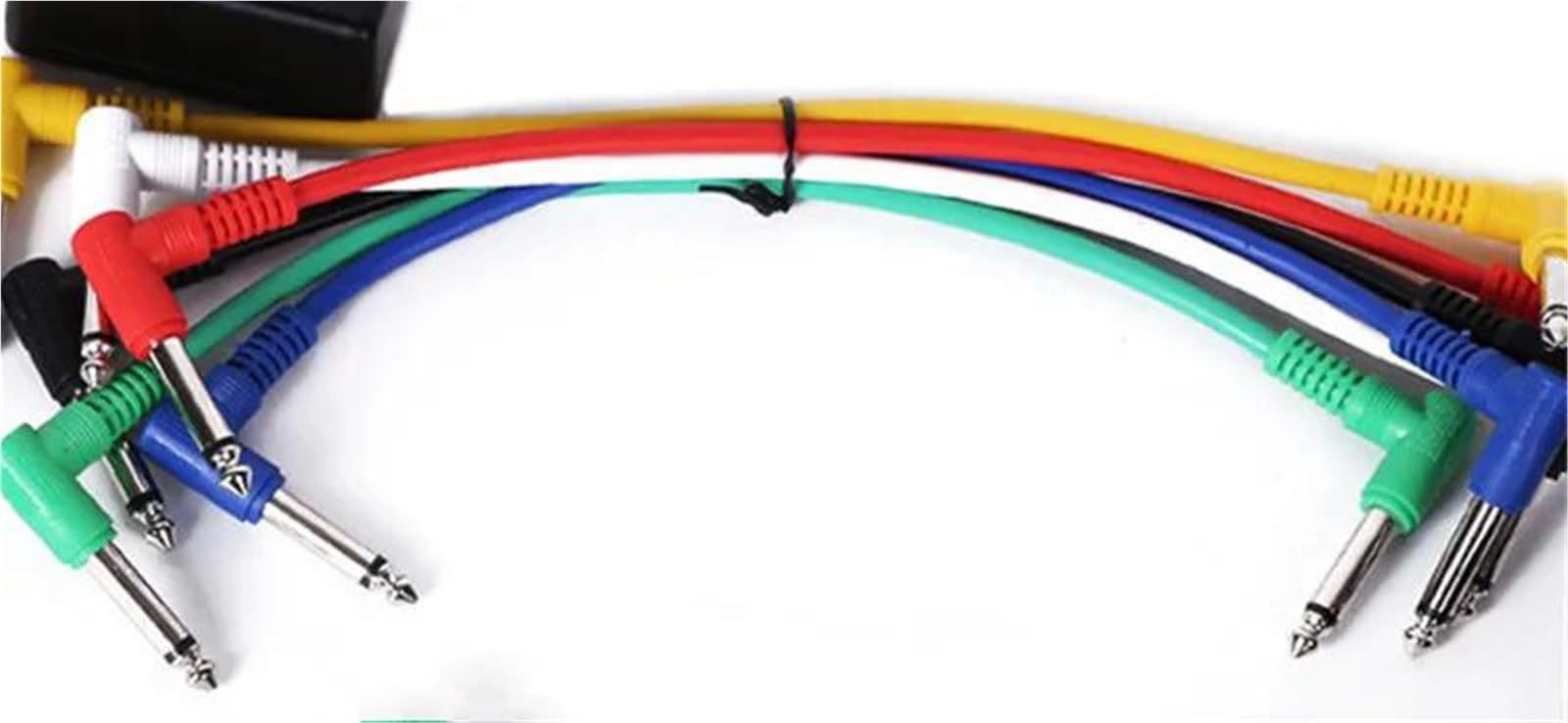 Akustikgitarrenkabel 30 Cm Gitarren-Audiokabel 6 Stück 35 Mm Rechtwinklige Steckverbinder Geräuscharm