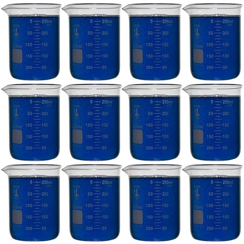 Karter Scientific 213D25 250ml Beakers Pack of 12