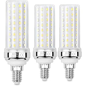 HZSANUE E14 LED maïslampen 20W, 3000K warm wit, 2000Lm, kleine Edison schroef kaars lamp, 150W gloeilampen equivalent, niet dimbaar, verpakking van 3 stuks