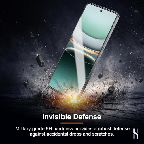 Image of Tempered Glass for iQOO 13 (6.82 Inch) Military Grade 9H Screen Guard, Anti-Scratch, Shatterproof, Edge-to-Edge Full Coverage - Black Border