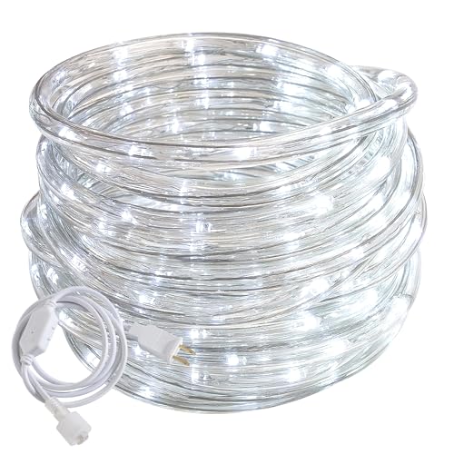 CHORLED 110V LED Waterproof Rope Lights, Connectable for Indoor & Outdoor. Transparent...