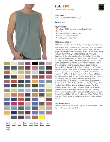 Image of Comfort Colors Chouinard Adult Tank Top - Sapphire DirDye - L