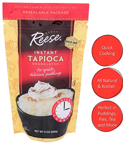 Reese Instant Quick Cooking Tapioca 8oz (Pack of 3)