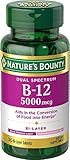 Nature's Bounty Dual Spectrum Bi-Layer B-12 5000 mcg, 30 Tablets